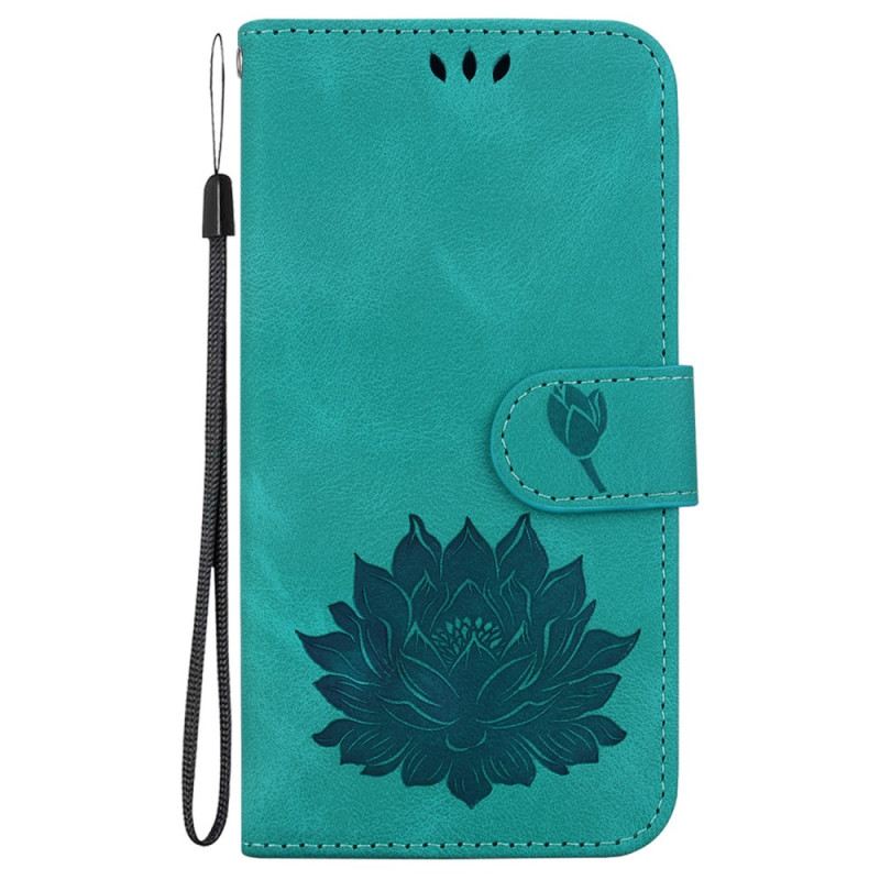 Lederhüllen Für Motorola Edge 50 Fusion Lotus Mit Riemen