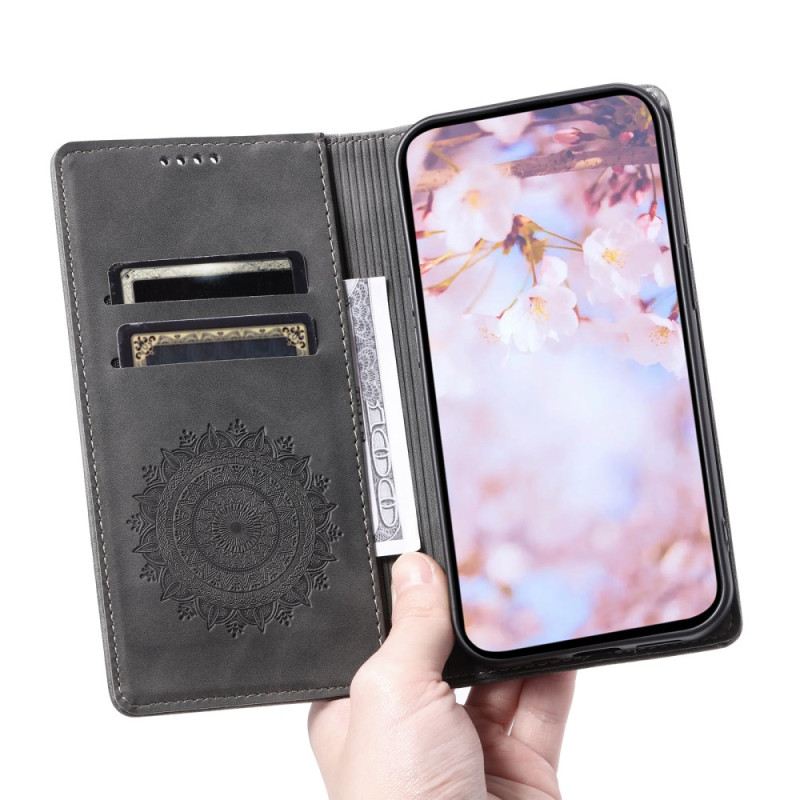 Flip Case Für Xiaomi 15t Pro Mandala-wildlederoptik