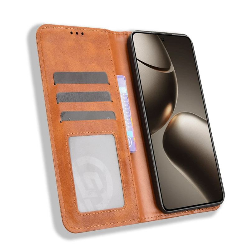 Flip Case Xiaomi 15t Pro Handyhülle Vintage-bordüre