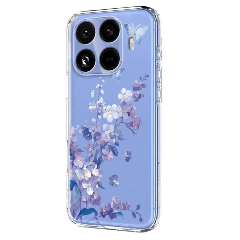 Hülle Für Xiaomi 15t Pro Transparentes Blumenmuster