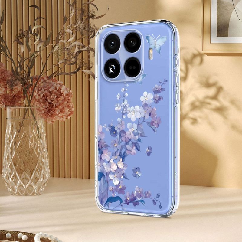 Hülle Für Xiaomi 15t Pro Transparentes Blumenmuster