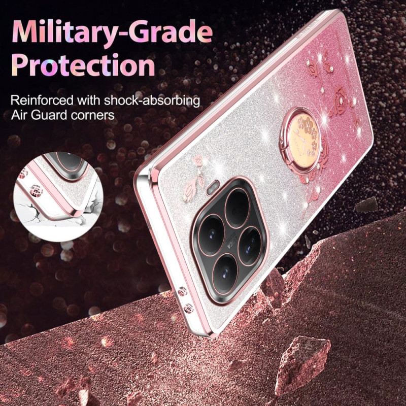 Hülle Xiaomi 15t Pro Strass-ringhalter Kadem