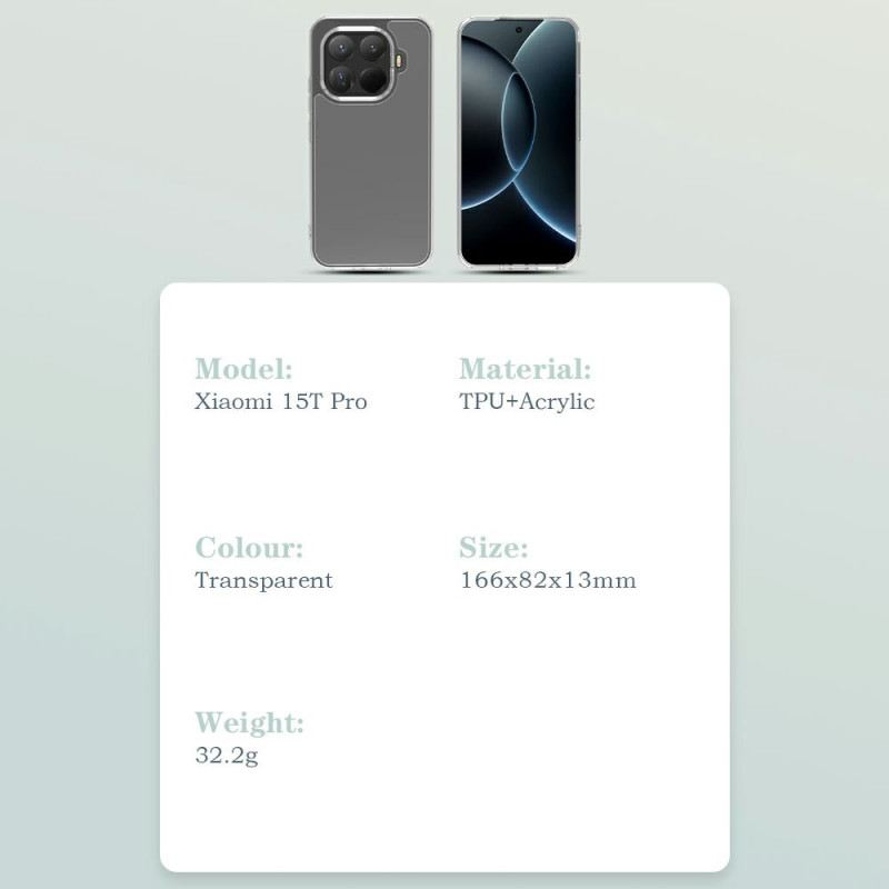 Hülle Xiaomi 15t Pro Transparente Toc-serie