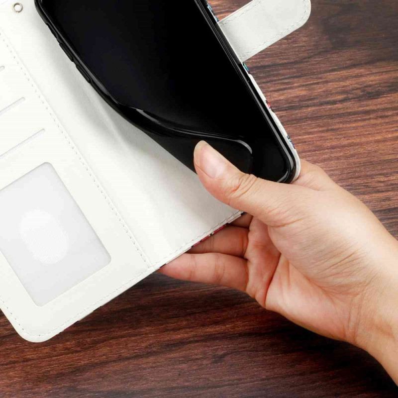 Lederhüllen Xiaomi 15t Pro Bunte Schmetterlinge