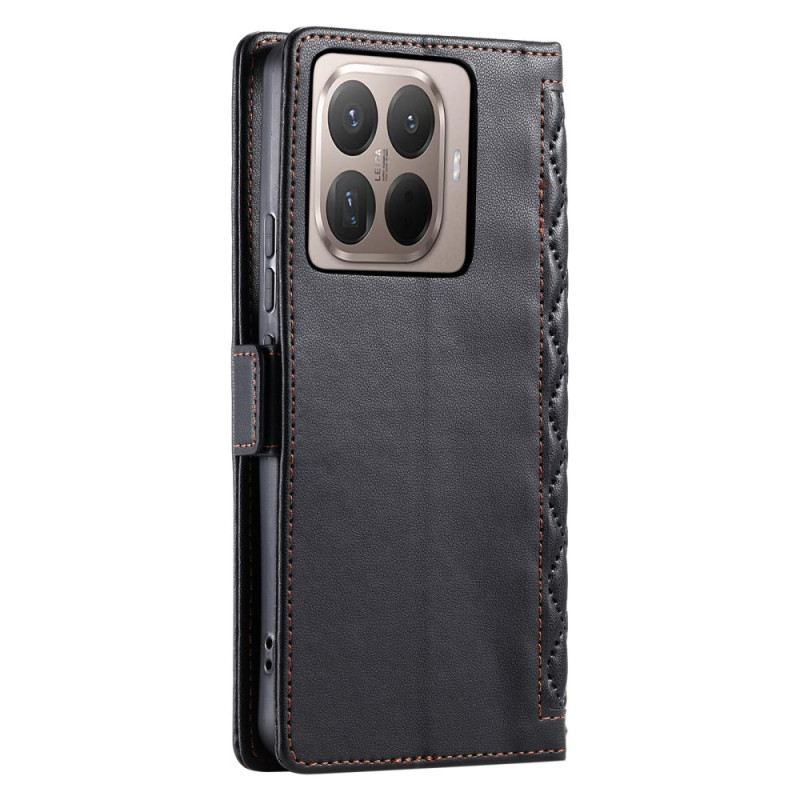 Lederhüllen Xiaomi 15t Pro Gesteppt Mit Riemen