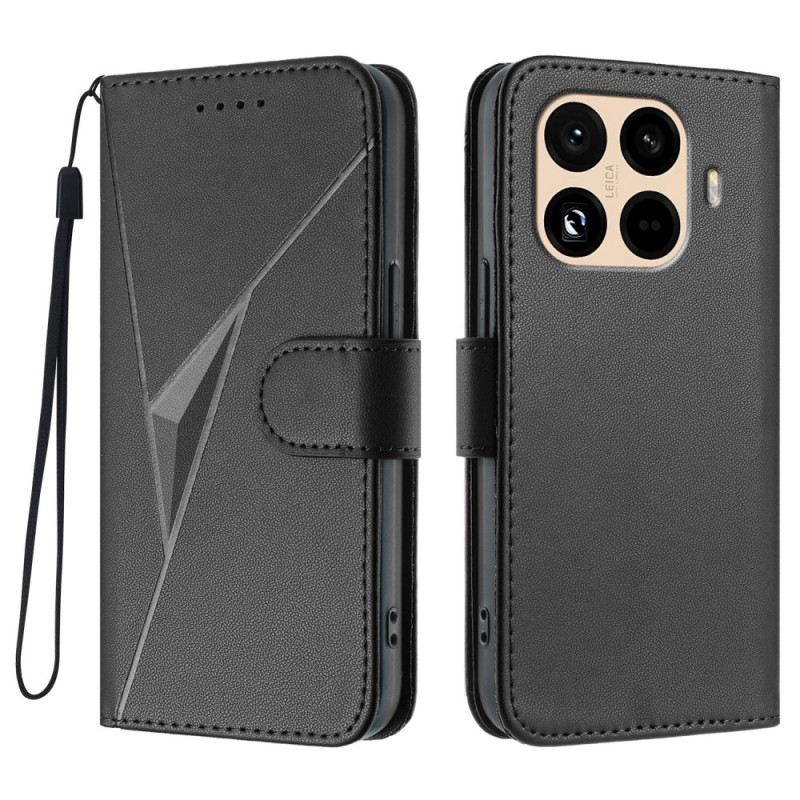Lederhüllen Xiaomi 15t Pro Handyhülle Dreiecksmuster