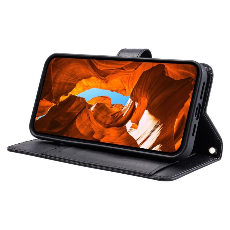 Lederhüllen Xiaomi 15t Pro Handyhülle Gesteppt Mit Riemen