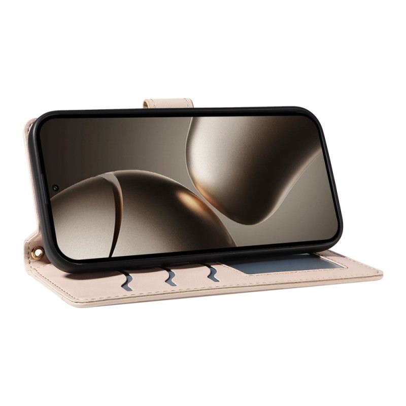 Lederhüllen Xiaomi 15t Pro Handyhülle Gesteppt Mit Riemen Und Schulterriemen