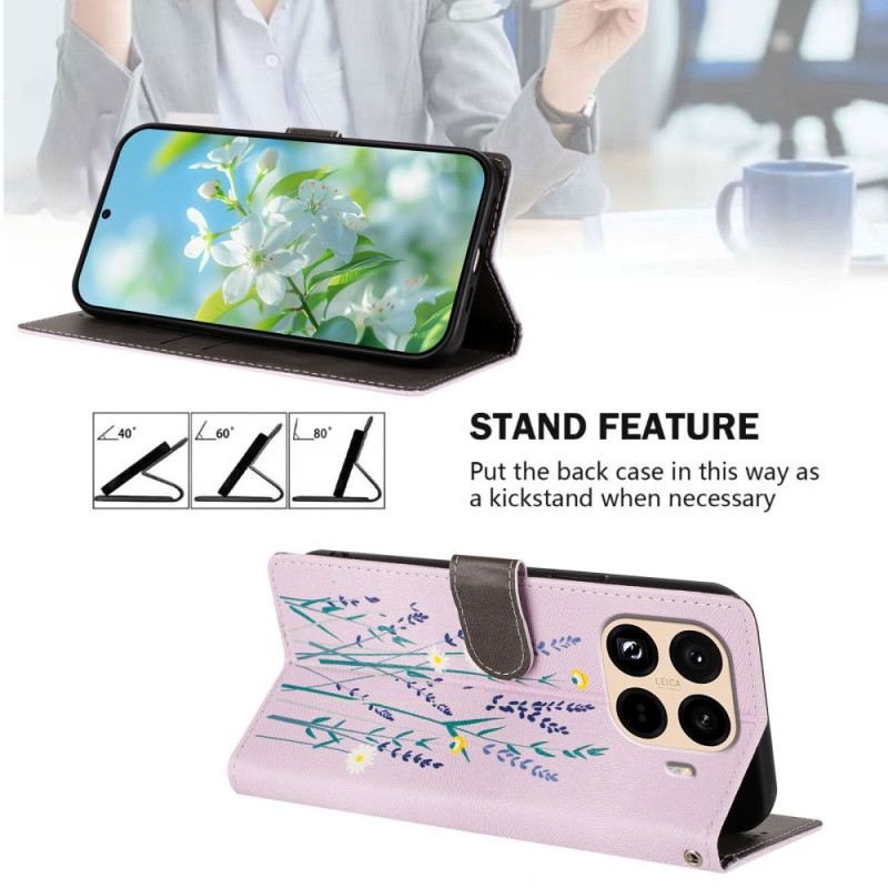 Lederhüllen Xiaomi 15t Pro Handyhülle Lavendel