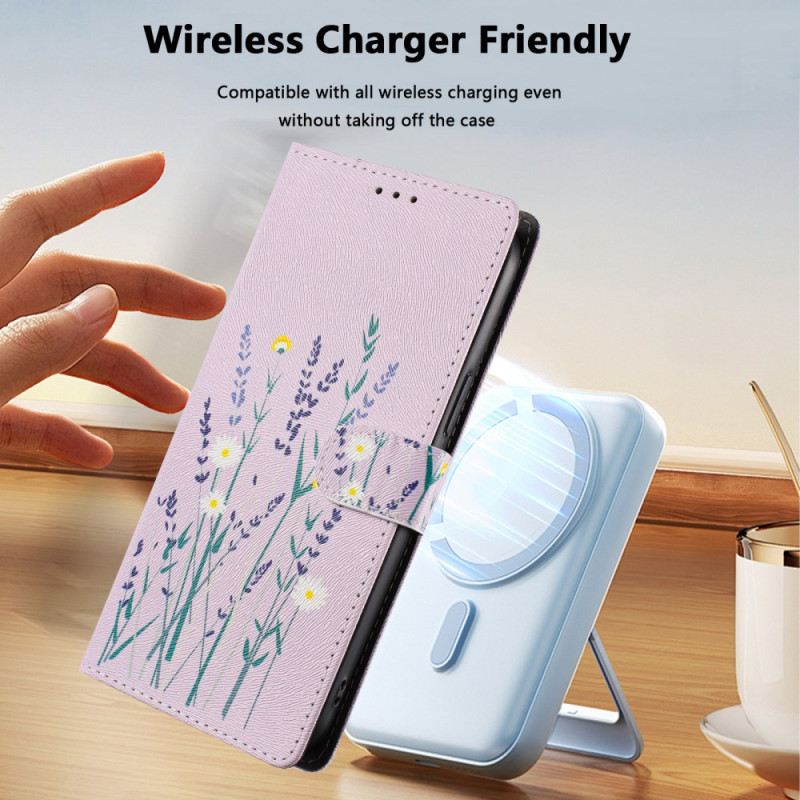 Lederhüllen Xiaomi 15t Pro Handyhülle Lavendel