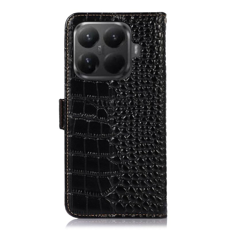 Lederhüllen Xiaomi 15t Pro Handyhülle Leder In Krokodiloptik
