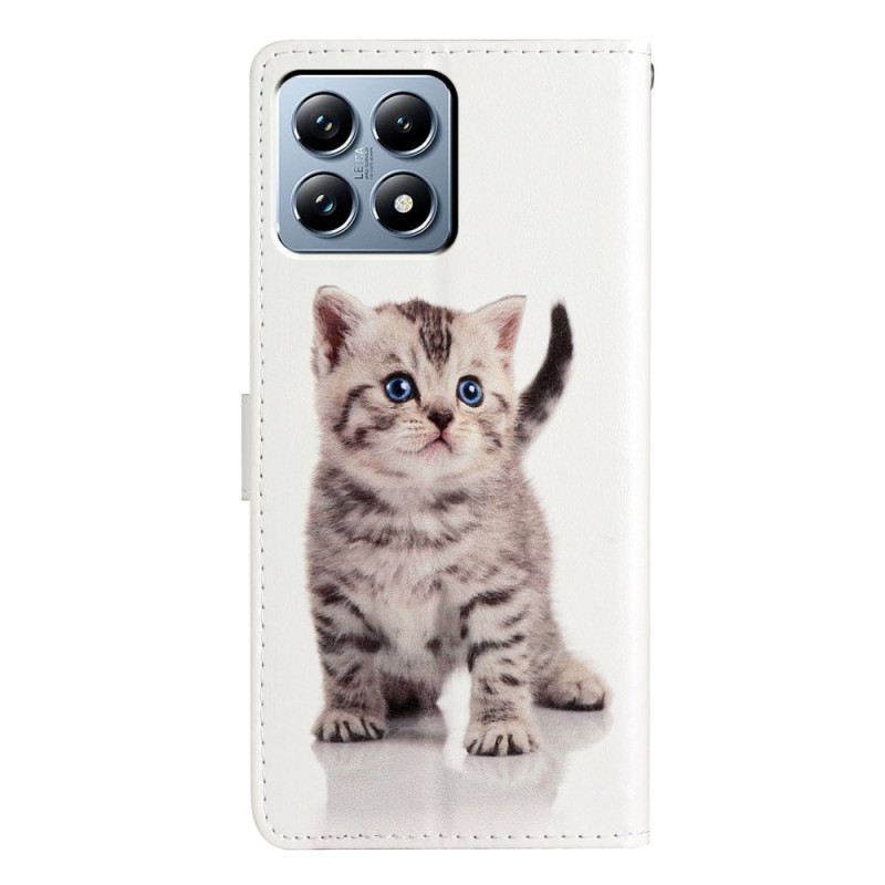 Lederhüllen Xiaomi 15t Pro Handyhülle Niedliche Katze