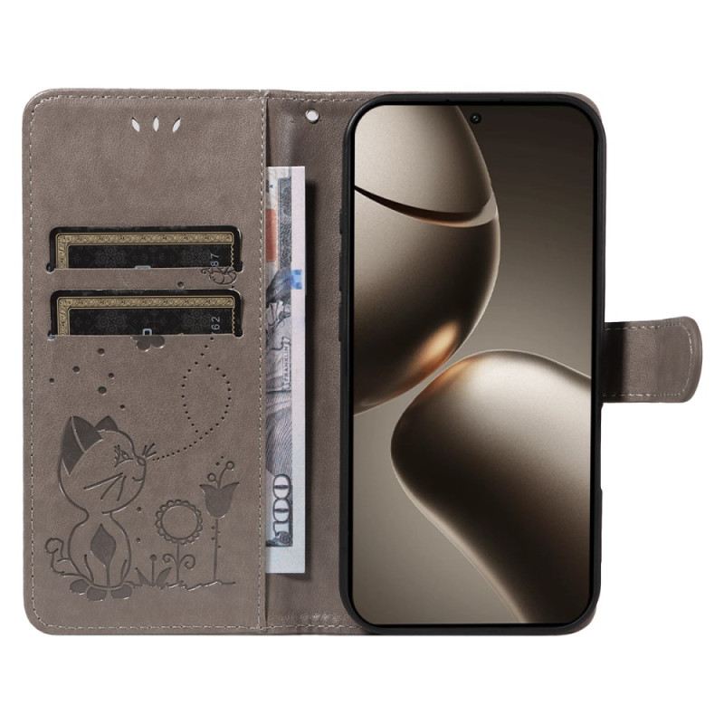 Lederhüllen Xiaomi 15t Pro Katze Und Biene