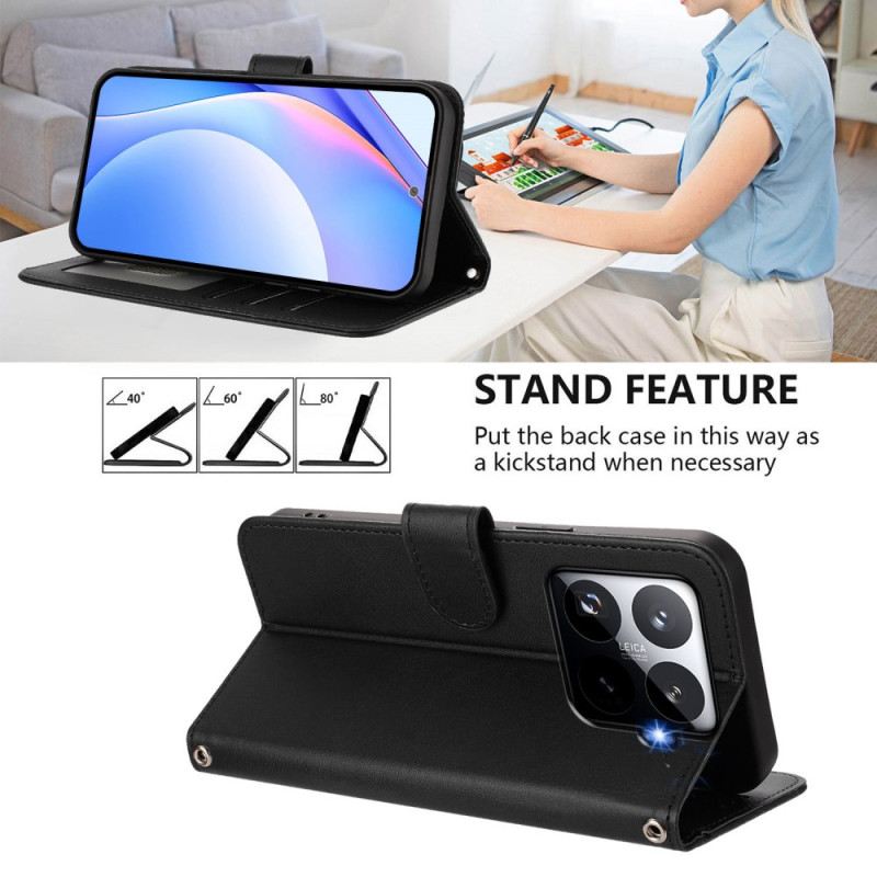 Lederhüllen Xiaomi 15t Pro Rfid-schutz In Lederoptik