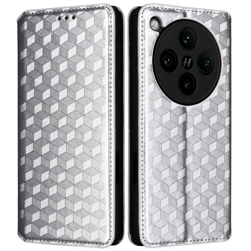 Flip Case Für Oppo Find X8 Pro 3d-diamantmuster