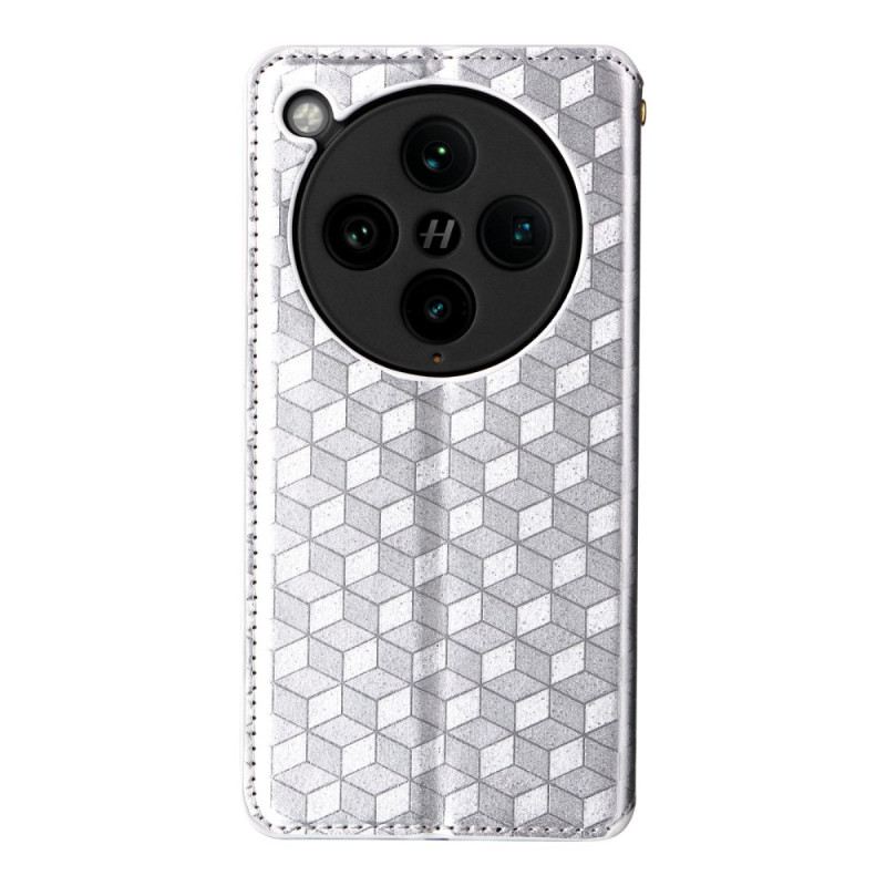 Flip Case Für Oppo Find X8 Pro 3d-diamantmuster