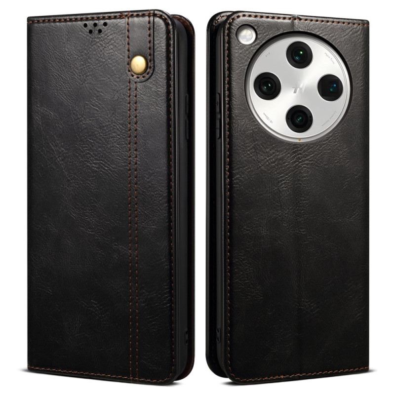 Flip Case Für Oppo Find X8 Pro Gewachstes Kunstleder