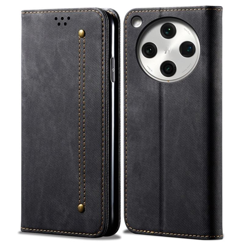 Flip Case Oppo Find X8 Pro Handyhülle Denim-stoff