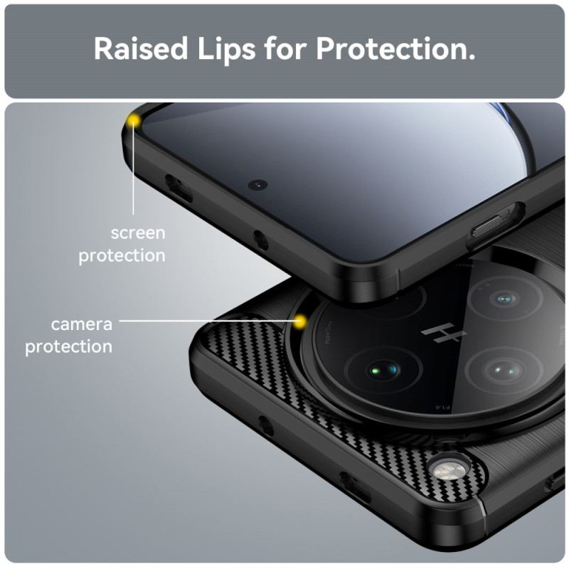 Hülle Oppo Find X8 Pro Gebürstete Kohlefaser