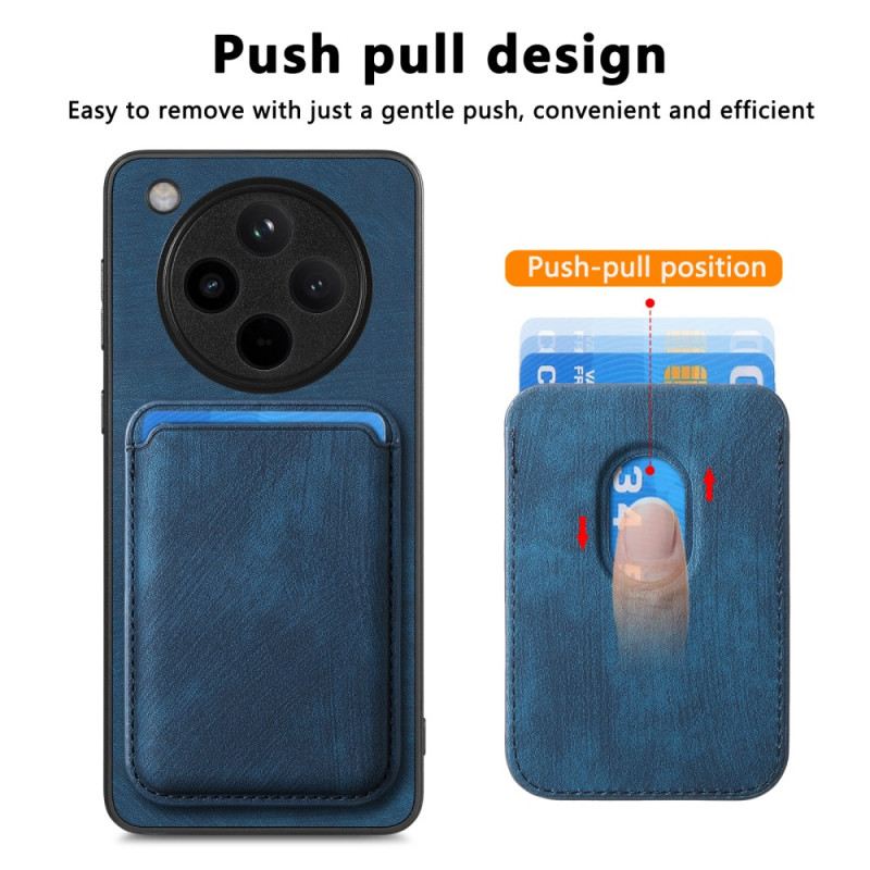 Hülle Oppo Find X8 Pro Handyhülle Retro-design Mit Abnehmbarem Kartenhalter