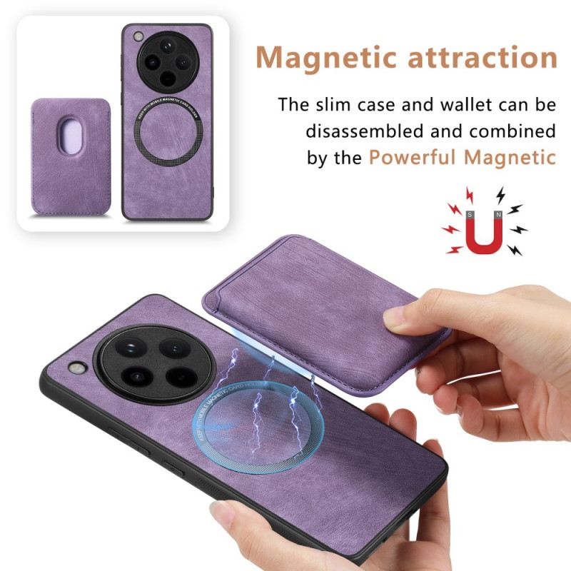 Hülle Oppo Find X8 Pro Handyhülle Retro-design Mit Abnehmbarem Kartenhalter