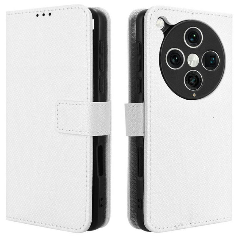 Lederhüllen Für Oppo Find X8 Pro Diamantstruktur