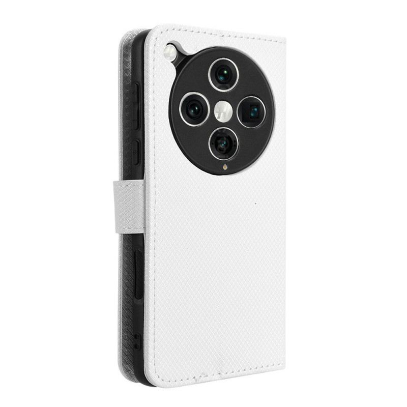 Lederhüllen Für Oppo Find X8 Pro Diamantstruktur