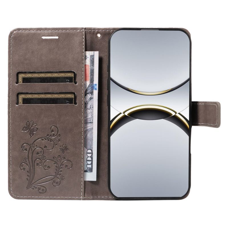 Lederhüllen Für Oppo Find X8 Pro Riesige Schmetterlinge