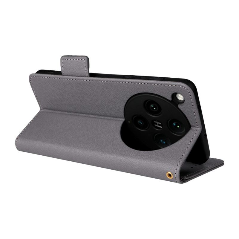 Lederhüllen Oppo Find X8 Pro Litschi-riemen Textur