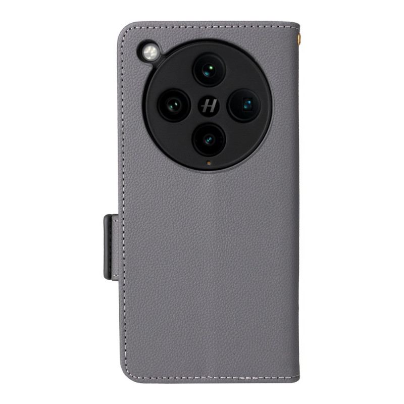 Lederhüllen Oppo Find X8 Pro Litschi-riemen Textur