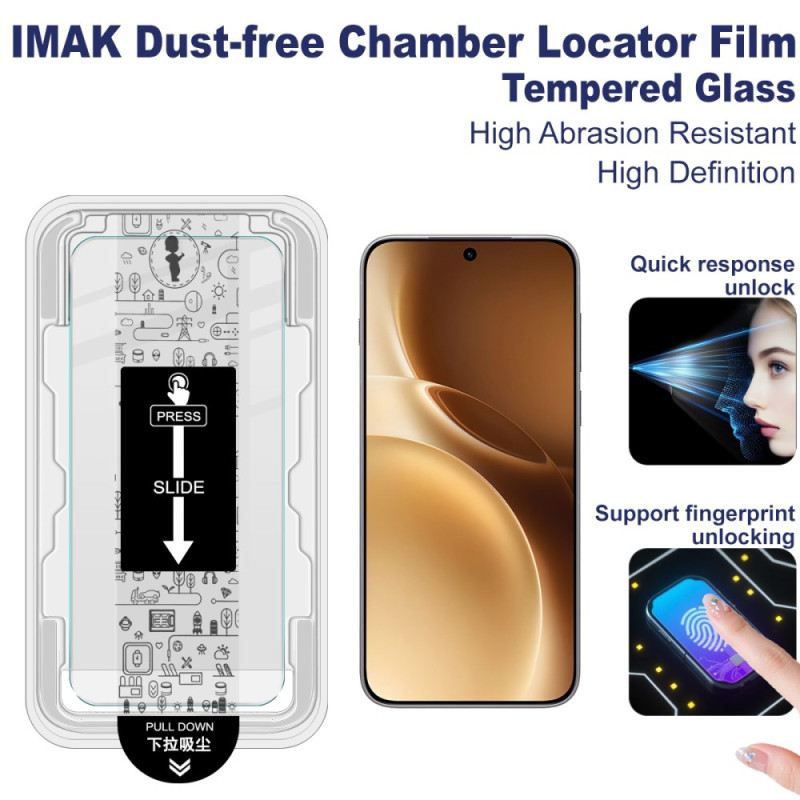 Displayschutzfolie Aus Gehärtetem Glas Für Vivo X300 Pro Mit Montagerahmen (fingerabdrucksensor)