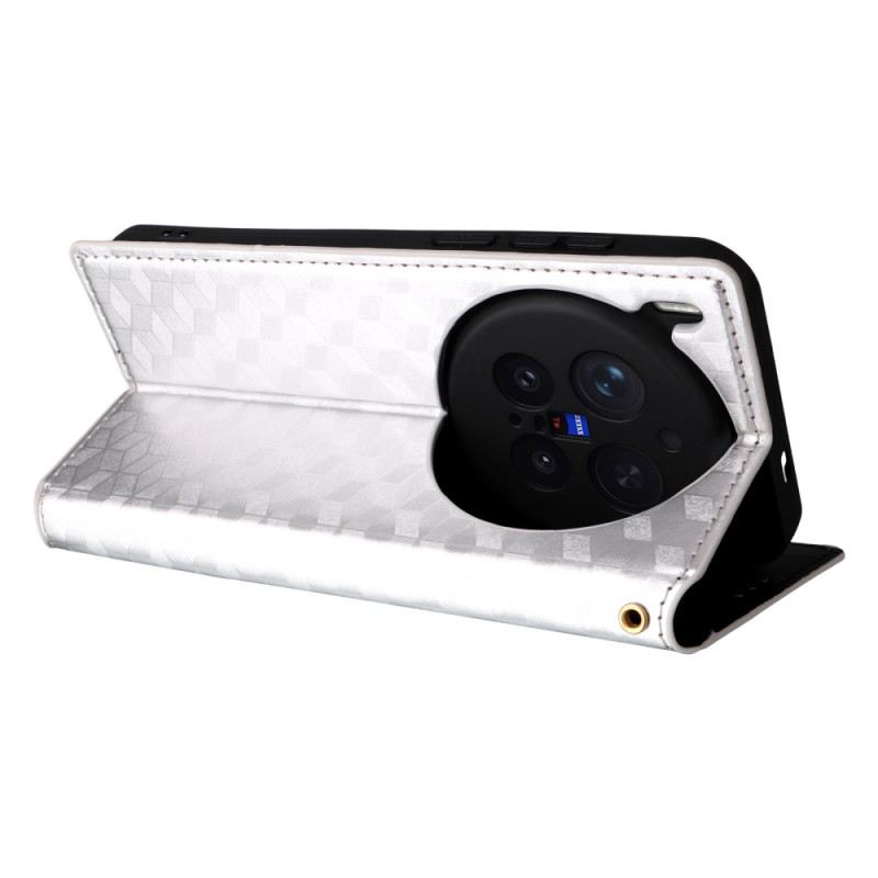 Flip Case Vivo X300 Pro Rautenmuster