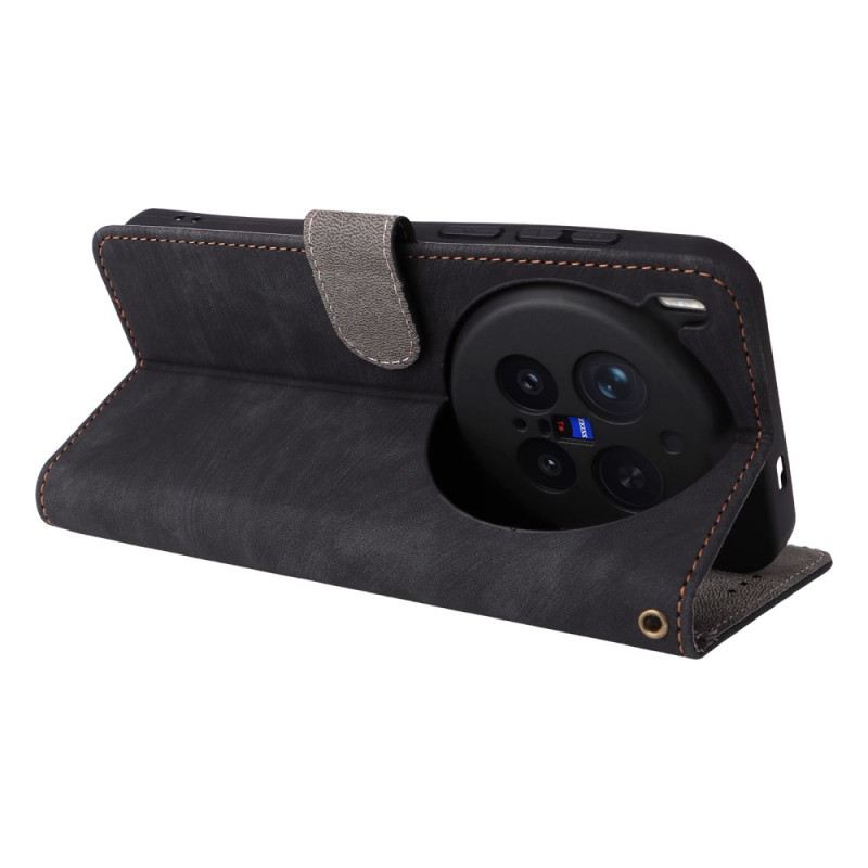 Lederhüllen Für Vivo X300 Pro Rfid-schutz In Lederoptik