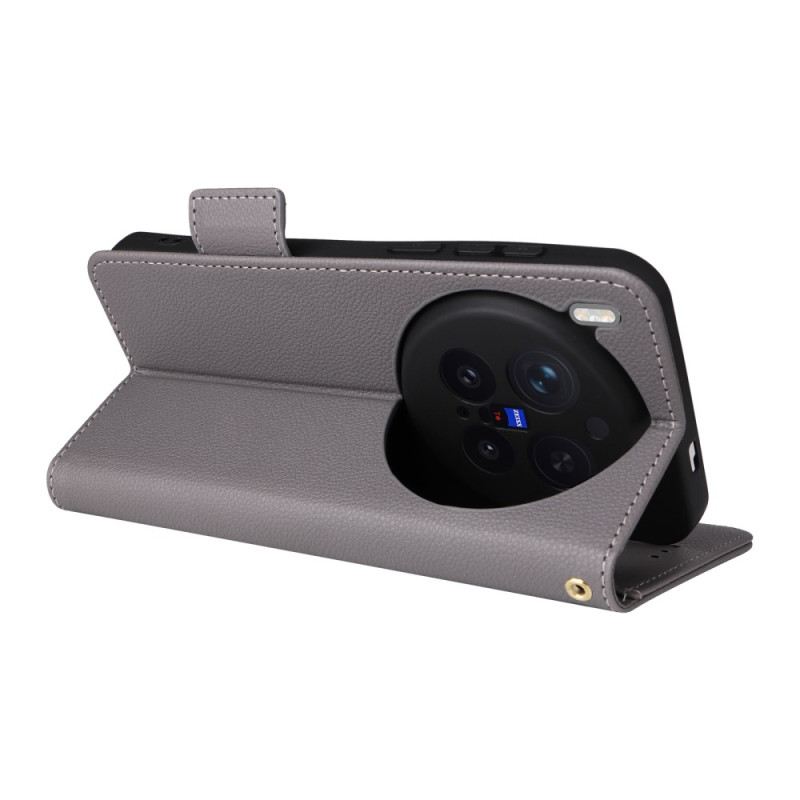 Lederhüllen Vivo X300 Pro Handyhülle Kunstleder Mit Riemen