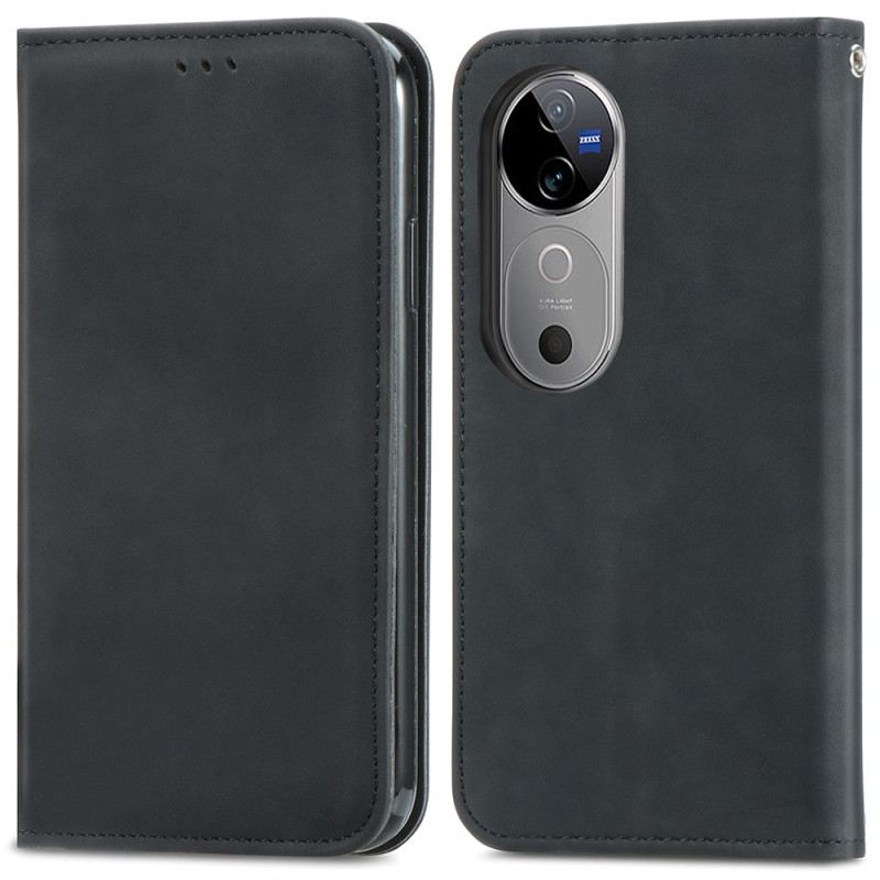 Flip Case Vivo V40 5g Handyhülle Wildlederoptik