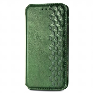 Flip Case Vivo V40 5g Handyhülle Wildlederoptik Mit Rautenmuster