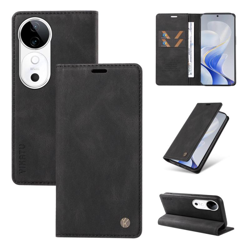 Flip Case Vivo V40 5g Seidige Haptik (yikatu)
