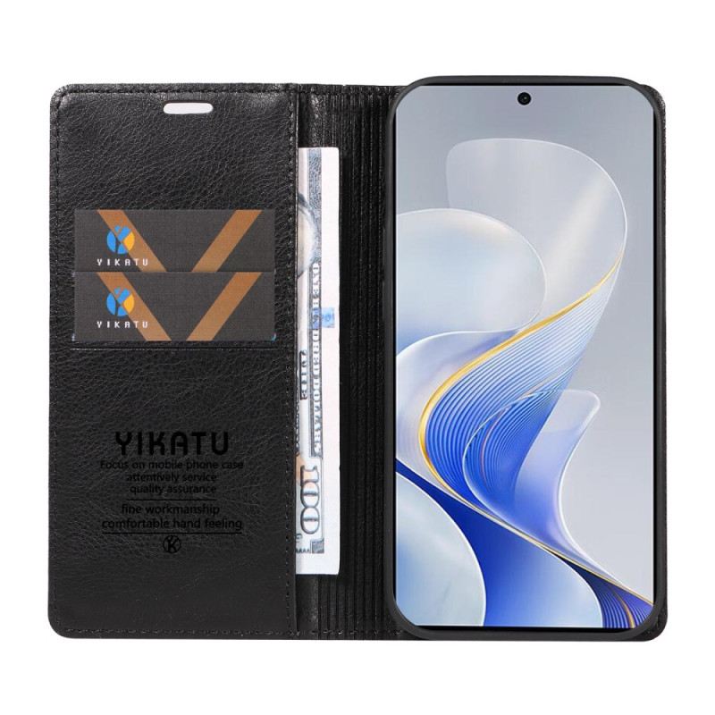 Flip Case Vivo V40 5g Vintage-effekt Yikatu
