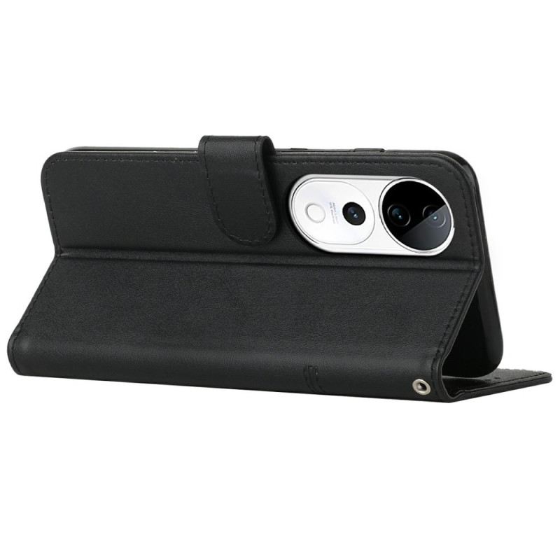 Lederhüllen Für Vivo V40 5g Business-stil