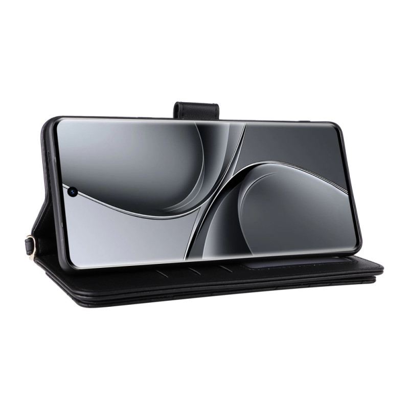 Lederhüllen Vivo V40 5g Handyhülle Gesteppt Mit Riemen Und Schultergurt