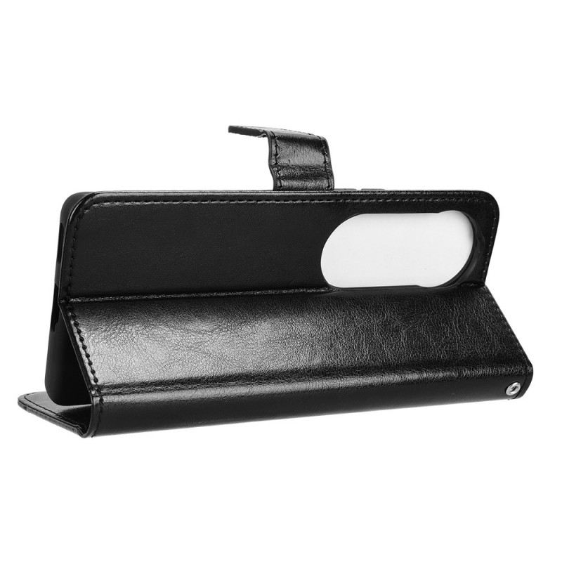 Lederhüllen Vivo V40 5g Handyhülle Glänzendes Kunstleder