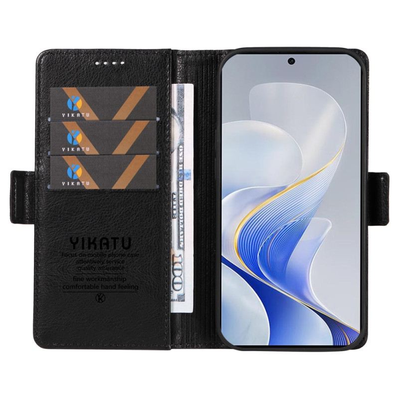 Lederhüllen Vivo V40 5g Litschi-textur (yikatu)