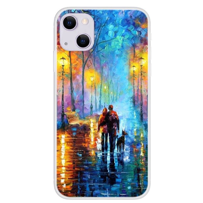 Handyhülle Für iPhone 13 Auffahrt Am Seeufer