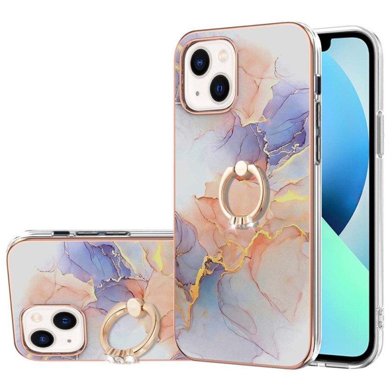 Handyhülle Für iPhone 15 Plus Marmor-stützring
