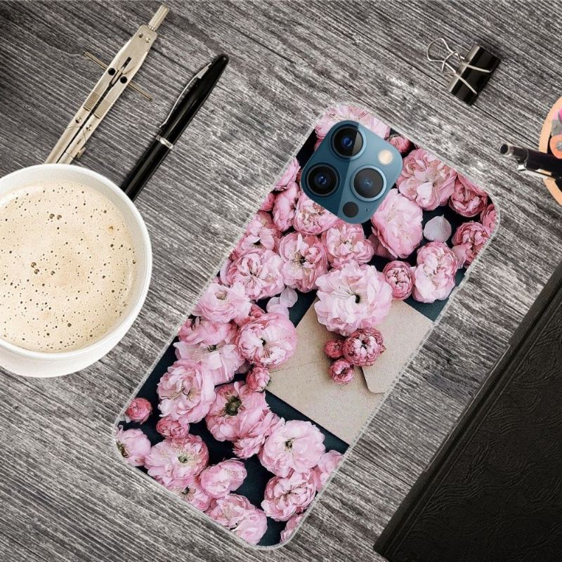Hülle Für iPhone 13 Pro Max Rosa Blume