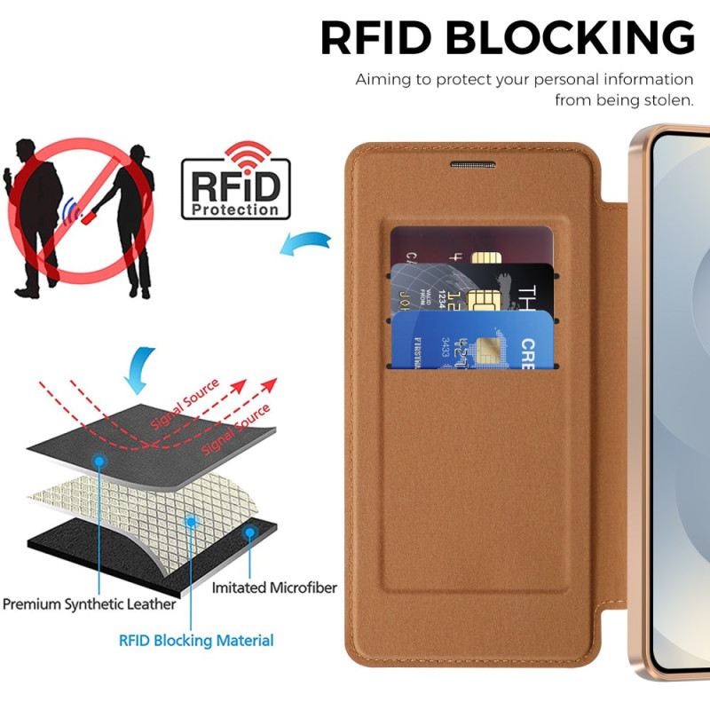 Flip Case Samsung Galaxy S26 Plus Gepolsterter Rfid-kartenhalter