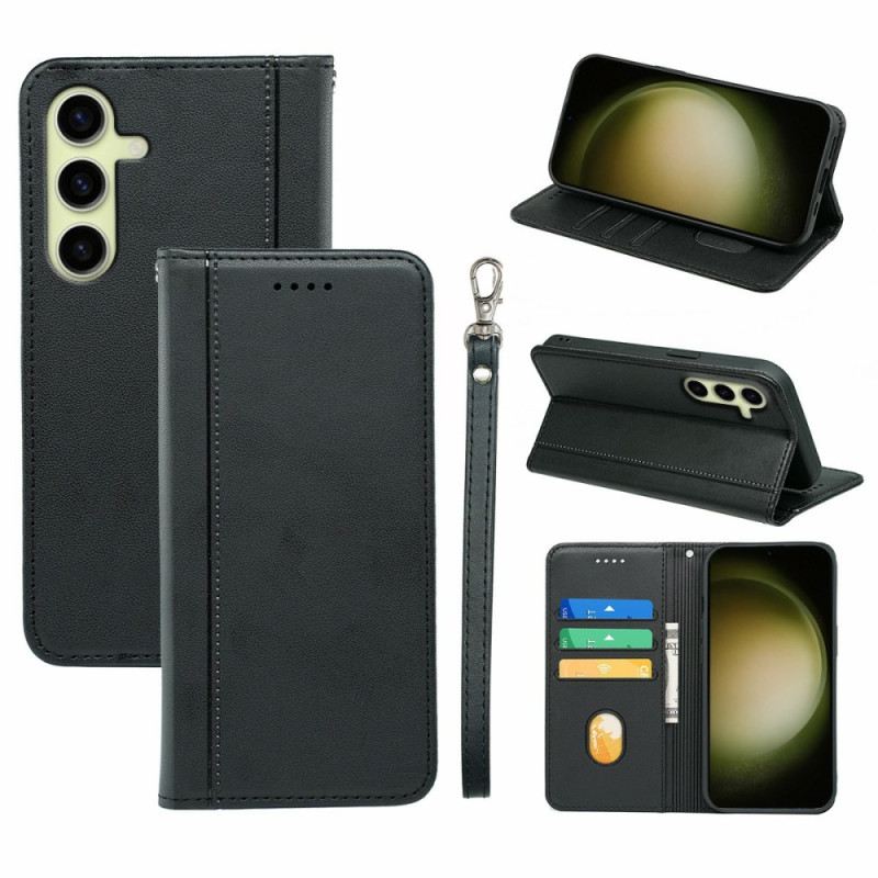 Flip Case Samsung Galaxy S26 Plus Handyhülle Zierleiste