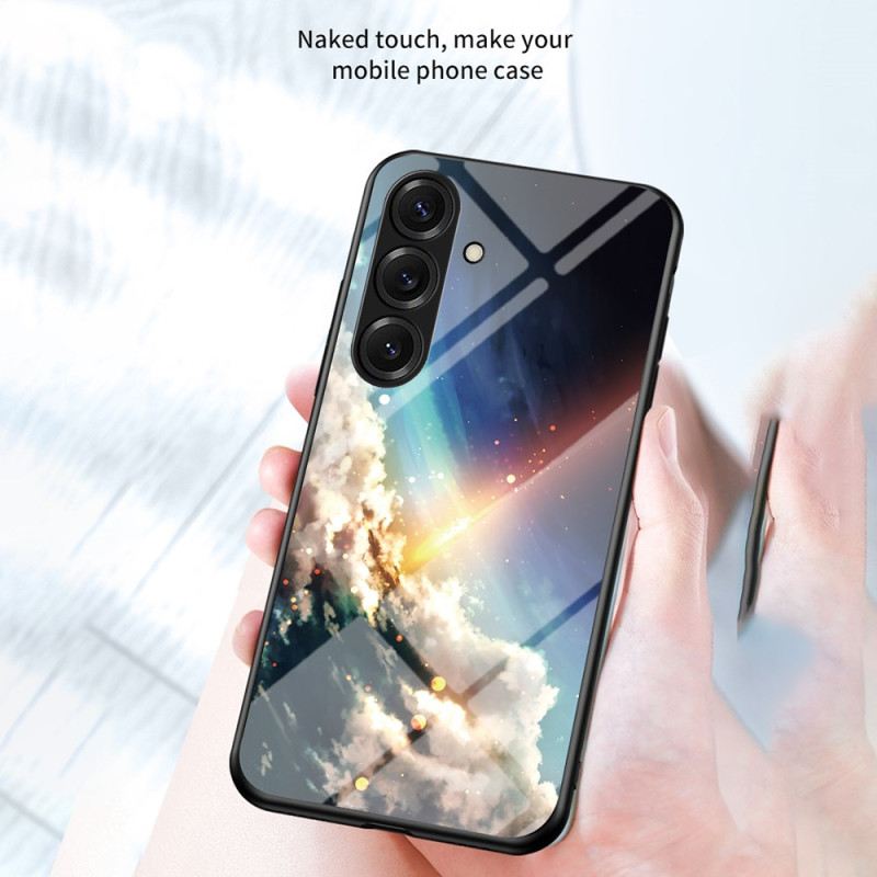 Hülle Für Samsung Galaxy S26 Plus Gehärtetes Glas Mit Sternenhimmel-optik