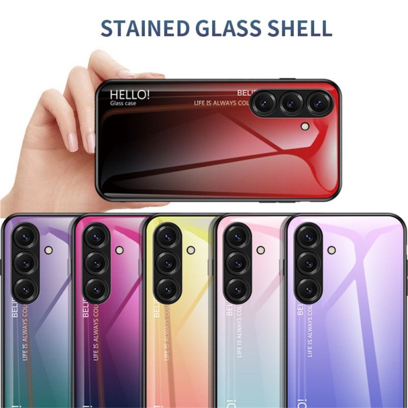 Hülle Für Samsung Galaxy S26 Plus Gehärtetes Glas „hallo“