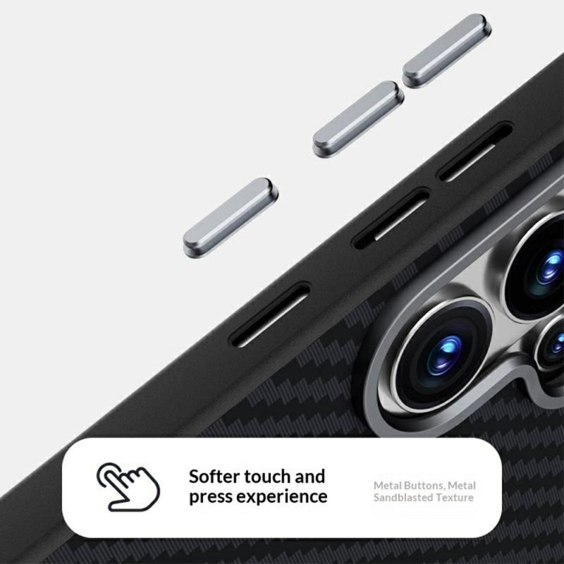 Hülle Für Samsung Galaxy S26 Plus Magnethalter Mit Carbonfaser-textur